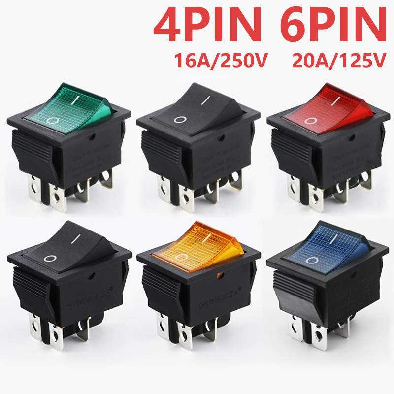 Drone Buzzer - Interruptor basculante KCD4 ON OFF con