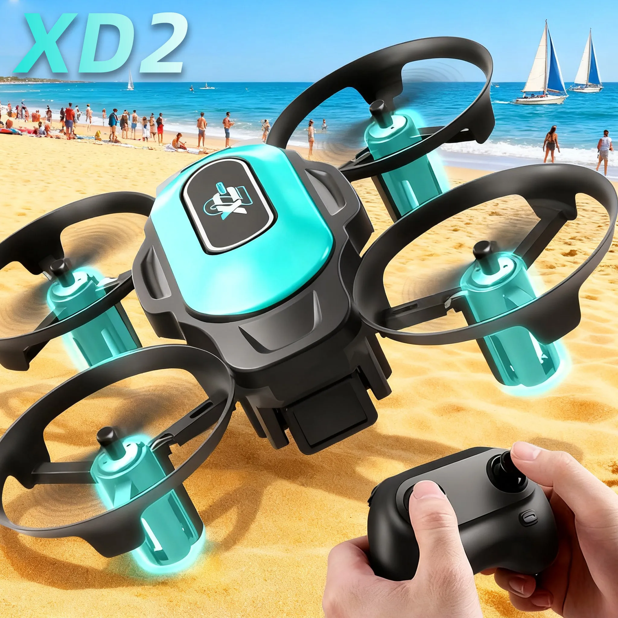Drone Led Light - Mini Dron XD2, 360 ° Acrobacias