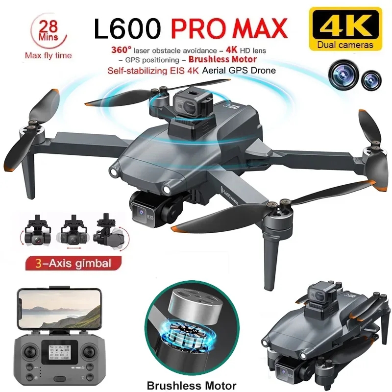 Drone Gimbal - L600 PRO MAX GPS Drone profesional