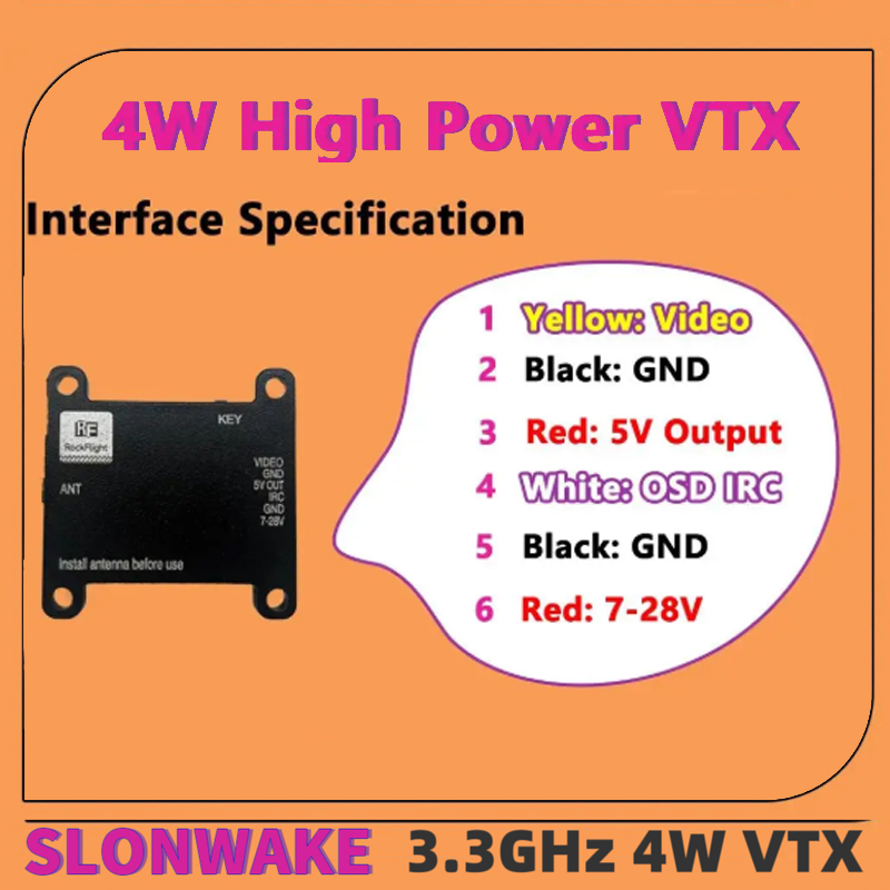 Transmisor de Video VTX SLONWA - Drone Antenna reseña y precio