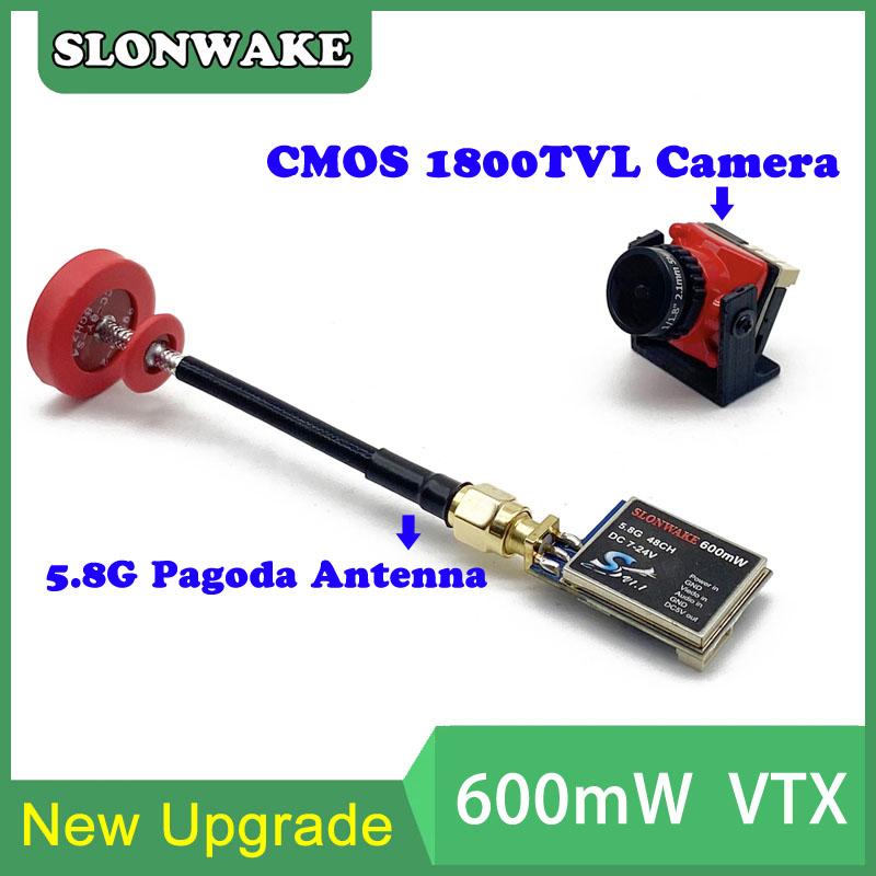 5,8G 48CH 600mW VTX-CAM ajusta - Drone Frame reseña y precio