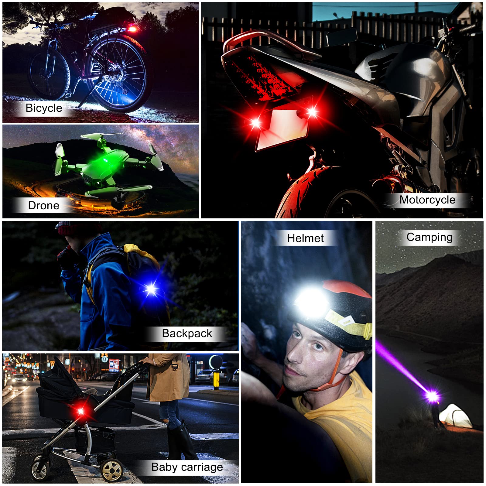 Luces para motocicleta, luz es - Drone Led Light reseña y precio