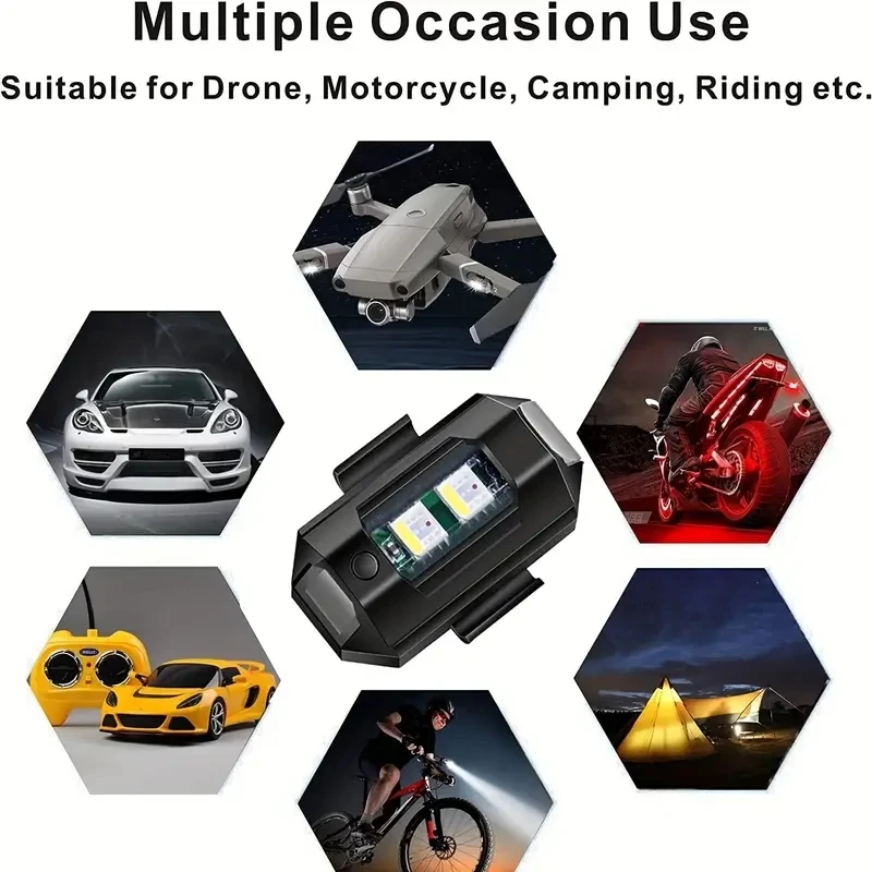 Mini luz LED de advertencia an - Drone Led Light reseña y precio