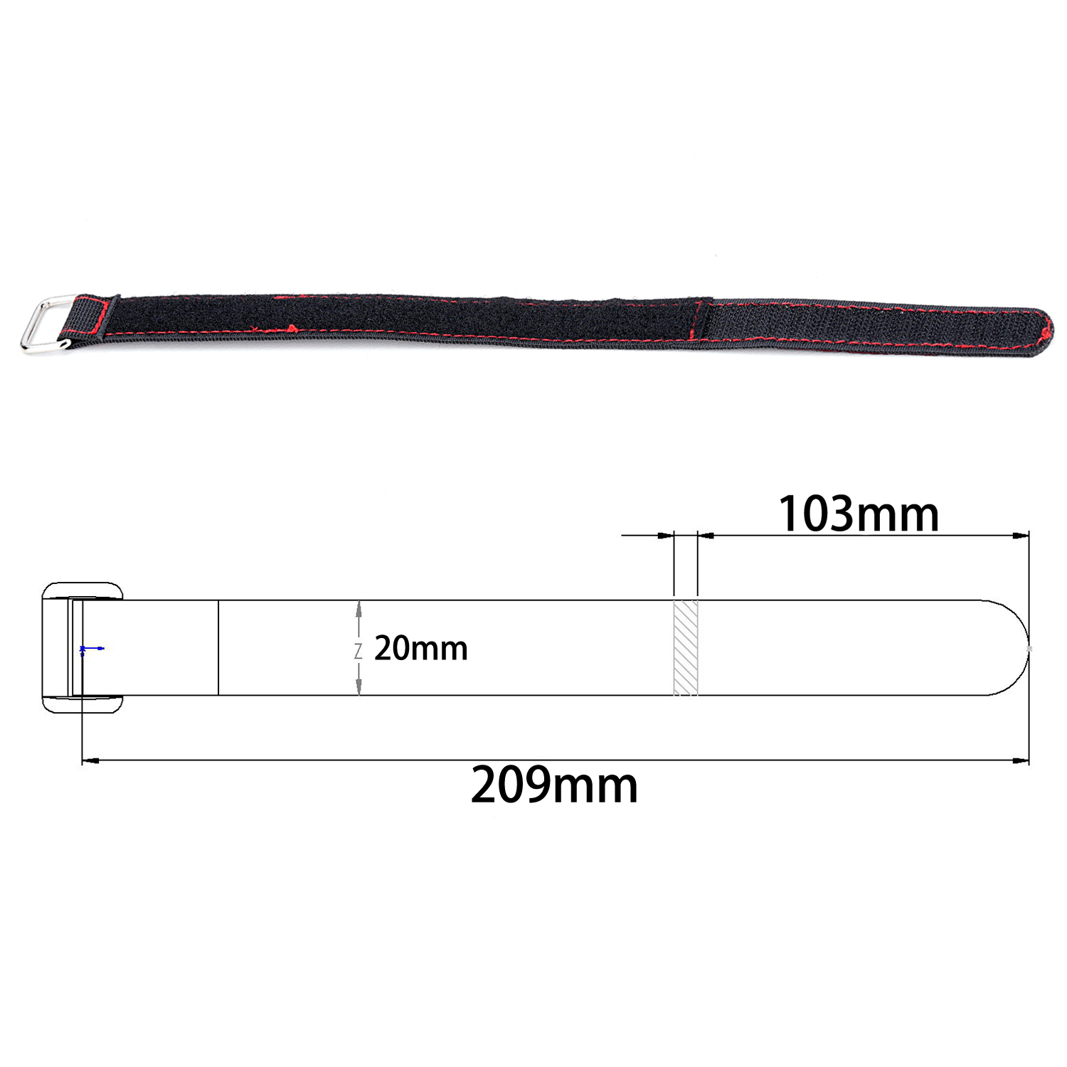 Correas de batería RC cosidas  - Drone Battery Strap reseña y precio