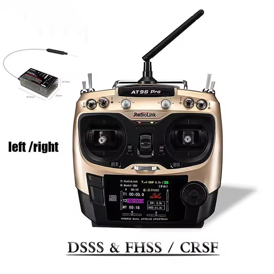 Radiolink AT9SPro 12CH 2.4G DS - Drone Battery reseña y precio