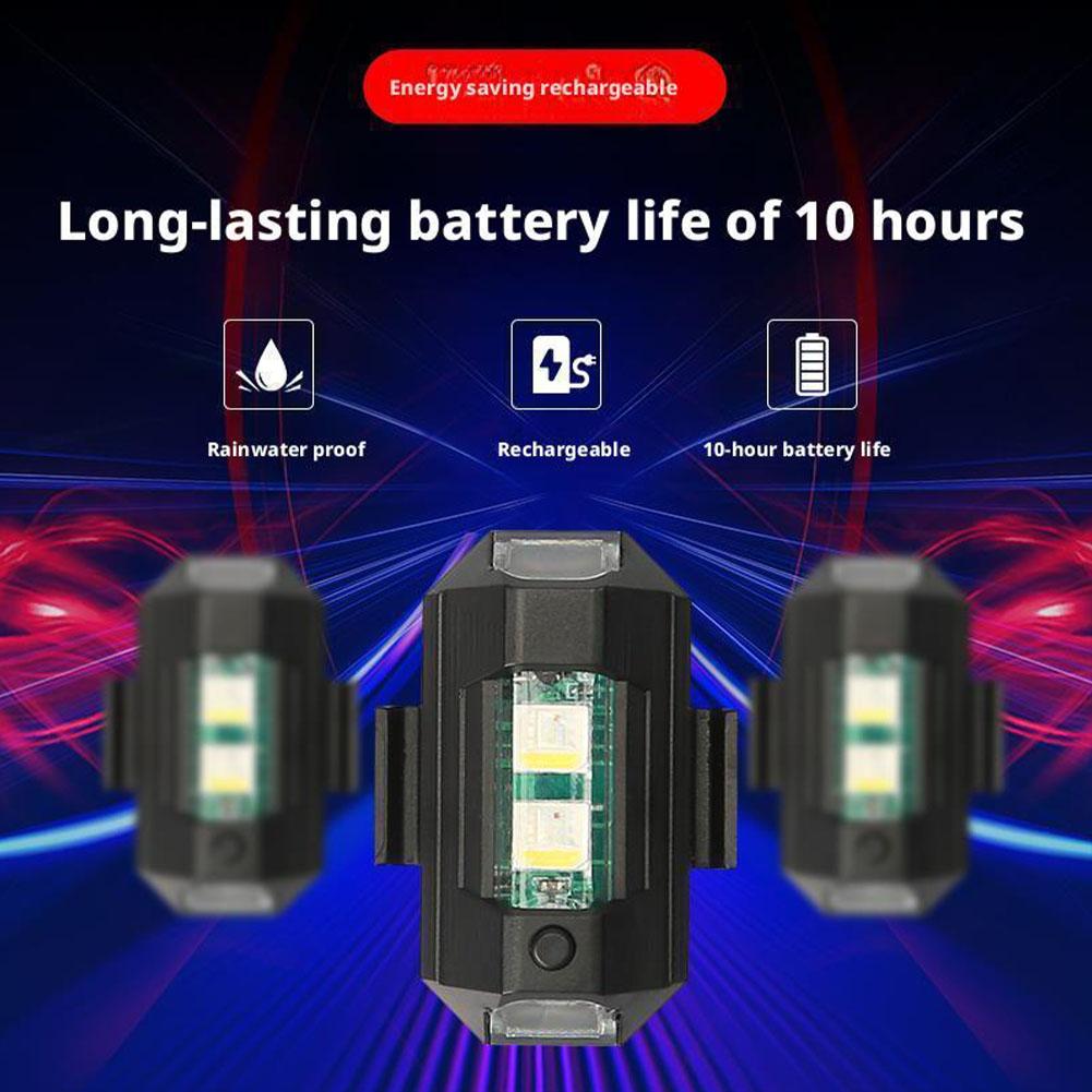 2 uds Mini luces LED estrobosc - Drone Led Light reseña y precio