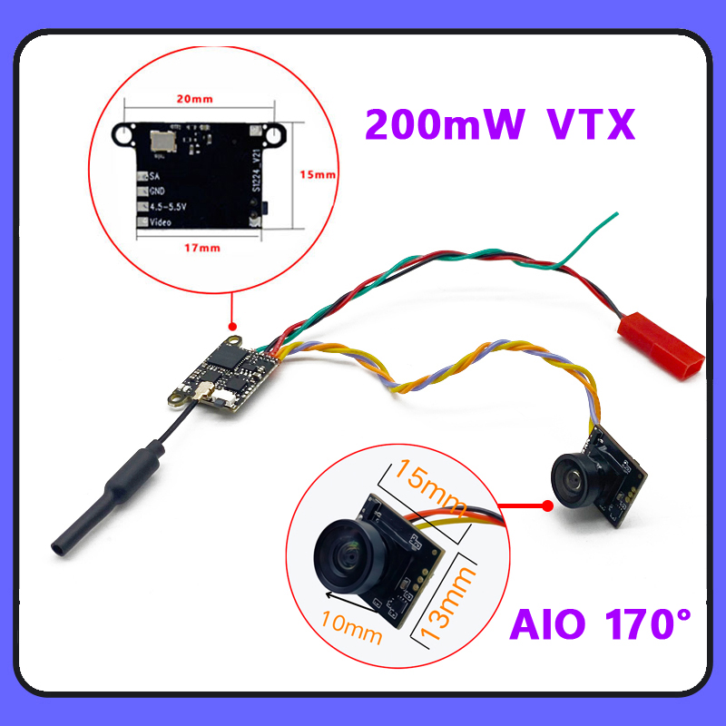 SLONWAKE 5,8G 1200TVL cámara F - Drone Frame reseña y precio