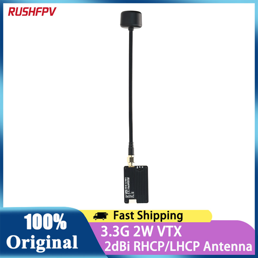 RUSHFPV 3,3G 2W VTX transmisor - Drone Antenna reseña y precio