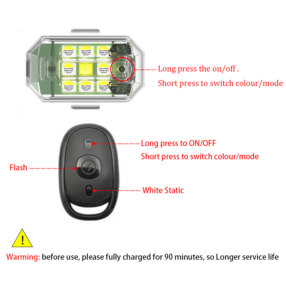 Luz estroboscópica LED inalámb - Drone Led Light reseña y precio